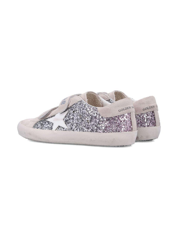 Sneakers per bambina Golden Goose Kids grigio con applicazione a stella