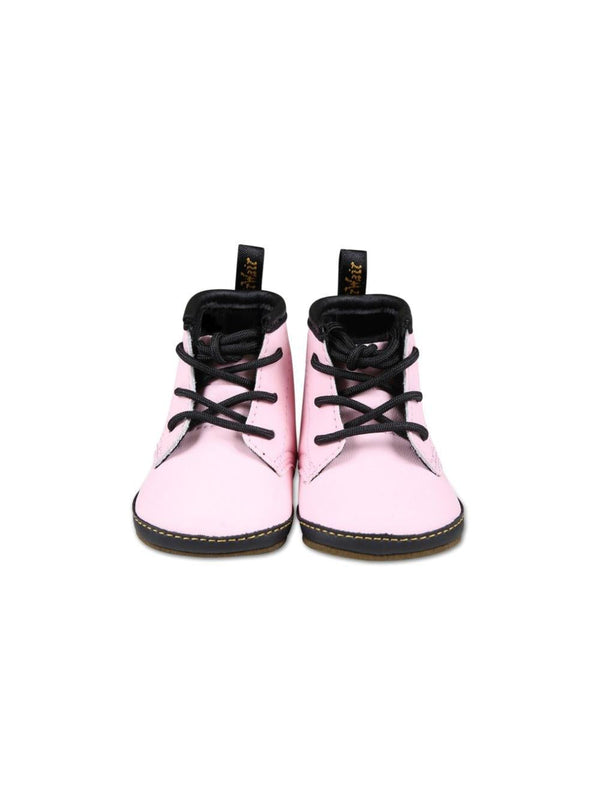 Stivaletti per neonata Dr. Martens Kids rosa con lacci