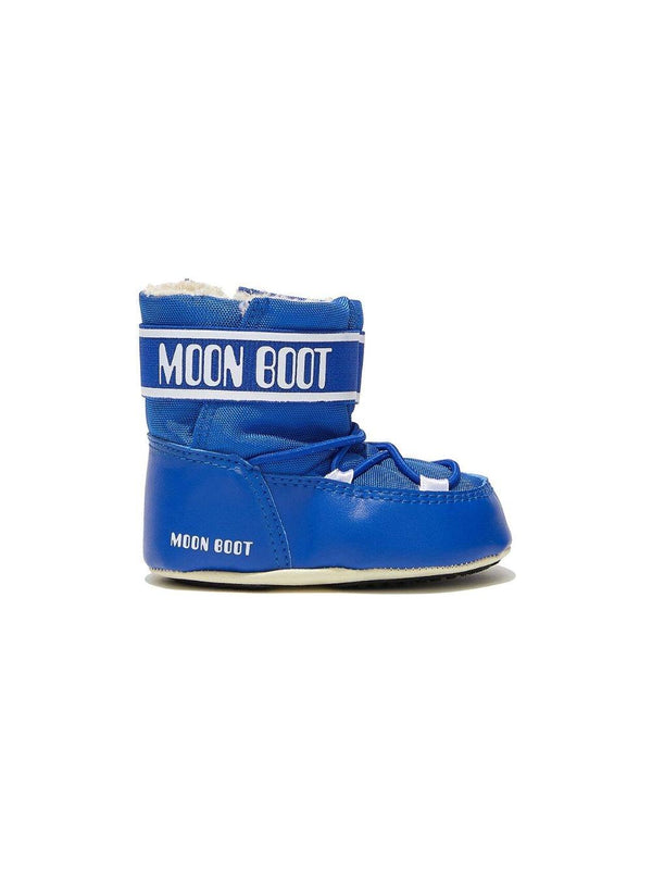 Stivali da neve per neonato Moon Boot Kids blu con punta tonda