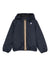 Giacca per bambino K Way Kids Le Vrai blu con dettagli a righe