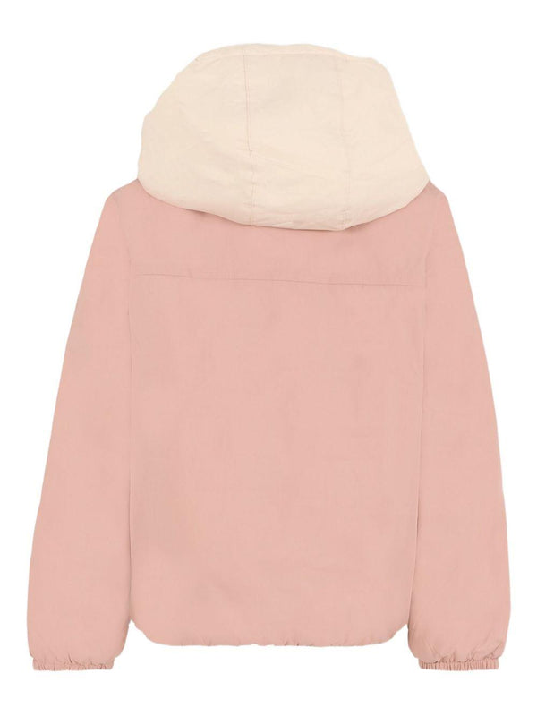 Giacca per bambina K Way Kids Lily rosa con cappuccio
