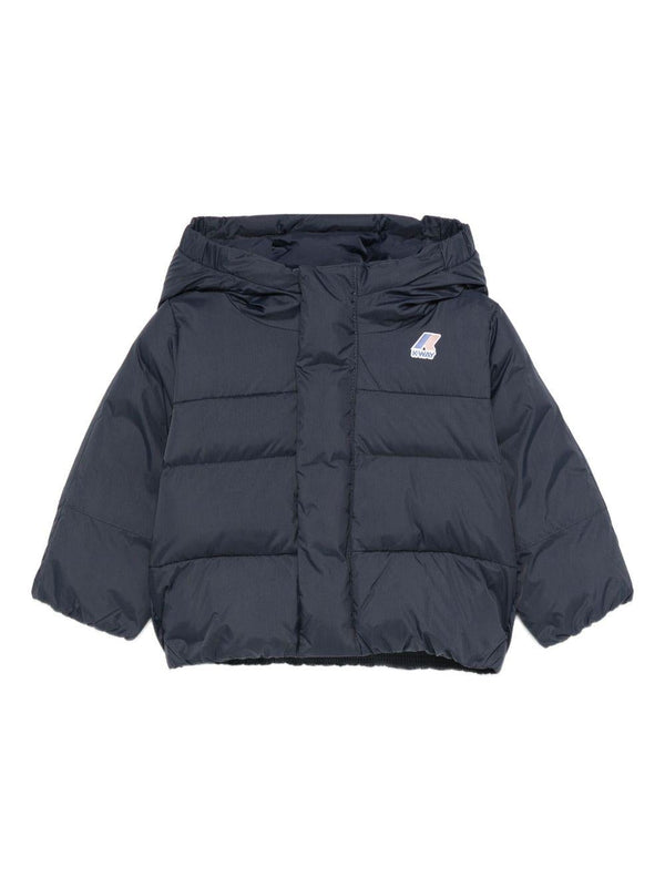 Giubbino per neonato K-Way Kids blu con design trapuntato