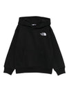 Felpa per bambino The North Face Kids nero con cappuccio con logo