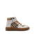Sneakers alte per bambina Burberry Kids beige a quadri