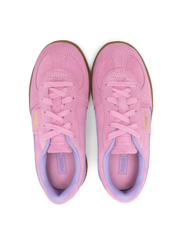 Sneakers per bambina Puma Kids Palermo rosa con logo laterale e sul tallone