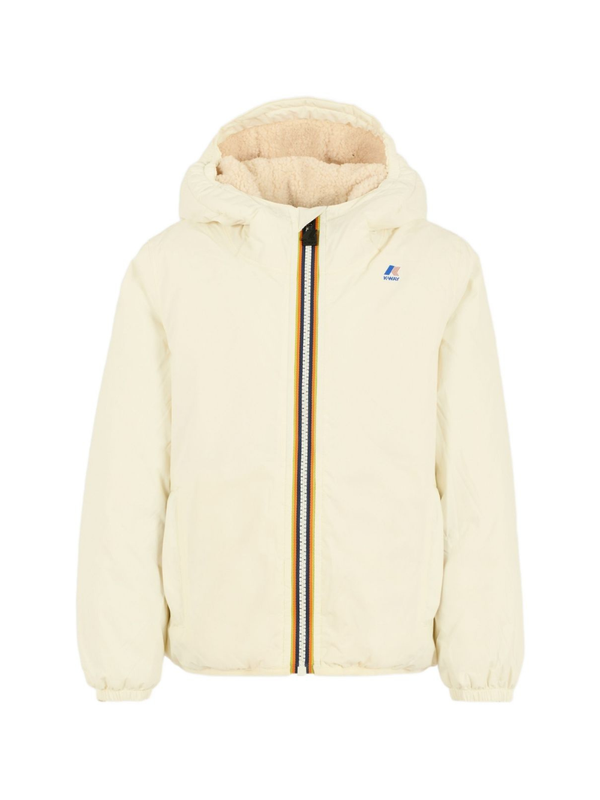 Giubbino per bambino K-Way Kids bianco con design imbottito