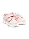 Sneakers per bambina Fendi Kids rosa con chiusura con doppio strappo