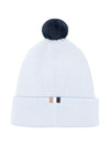 Berretto per neonato Boss Kids azzurro con pompon in maglia