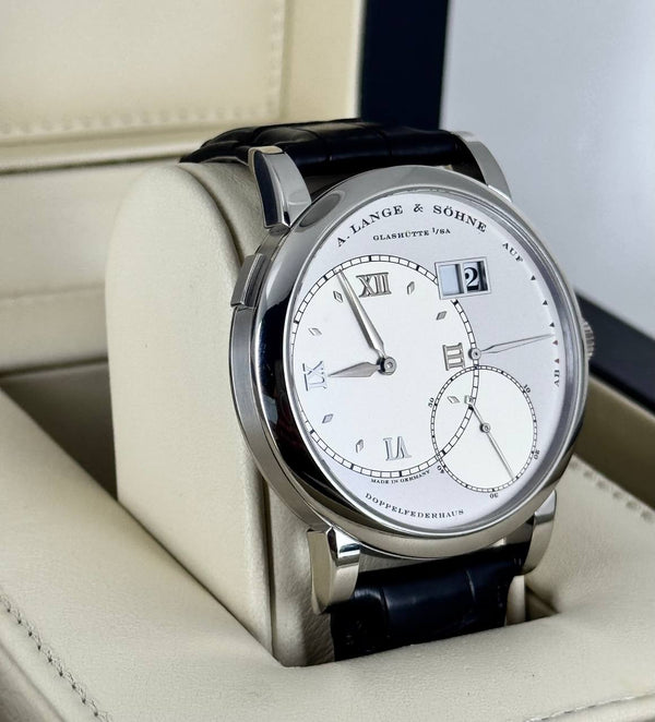 A. Lange & Sohne with box and papers