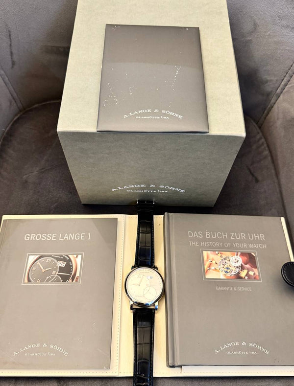 A. Lange & Sohne with box and papers