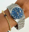 Rolex Datejust, Blue Dial, with box and papers