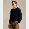 SPECKLED WOOL-BLEND CREWNECK SWEATER 