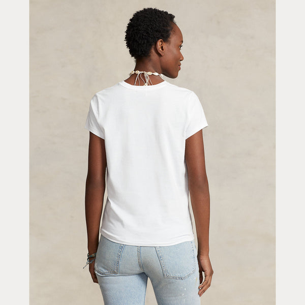 COTTON JERSEY CREWNECK TEE 