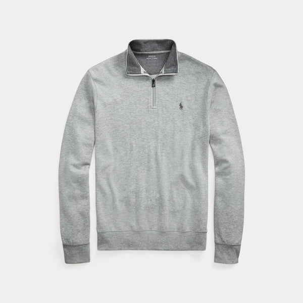 LUXURY JERSEY QUARTER-ZIP PULLOVER 