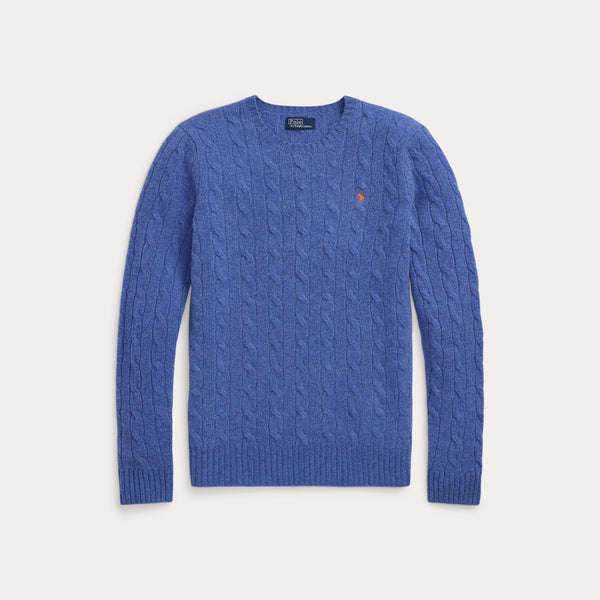 CABLE-KNIT WOOL-CASHMERE SWEATER 