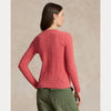 CABLE-KNIT WOOL-CASHMERE V-NECK SWEATER 