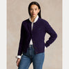 CABLE-KNIT WOOL-CASHMERE CARDIGAN 