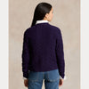 CABLE-KNIT WOOL-CASHMERE CARDIGAN 