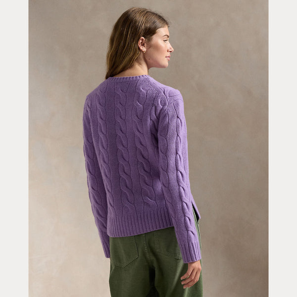 CLASSIC FIT CABLE WOOL-CASHMERE SWEATER 