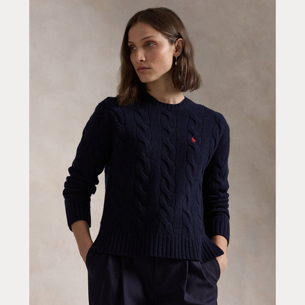 CLASSIC FIT CABLE WOOL-CASHMERE SWEATER 
