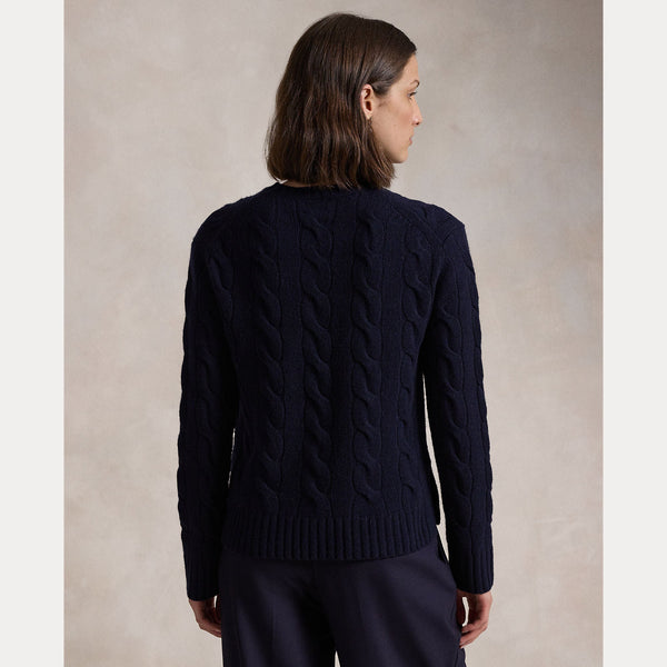 CLASSIC FIT CABLE WOOL-CASHMERE SWEATER 