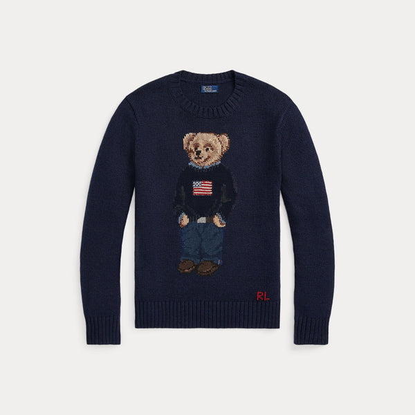 POLO BEAR COTTON-LINEN SWEATER 