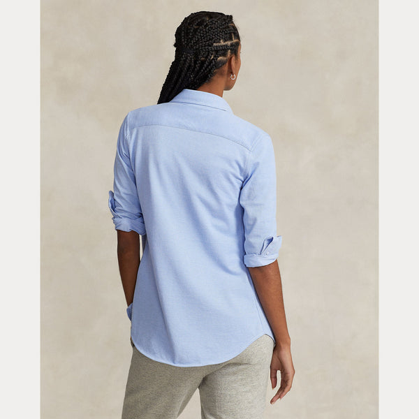 SLIM FIT KNIT COTTON OXFORD SHIRT 