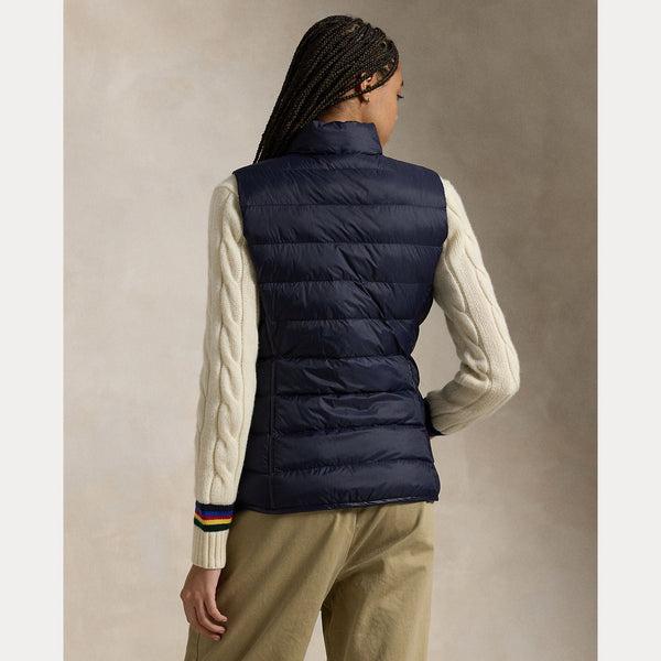 WATER-REPELLENT QUILTED PACKABLE VEST 
