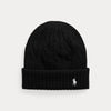 CABLE-KNIT WOOL-CASHMERE BEANIE 