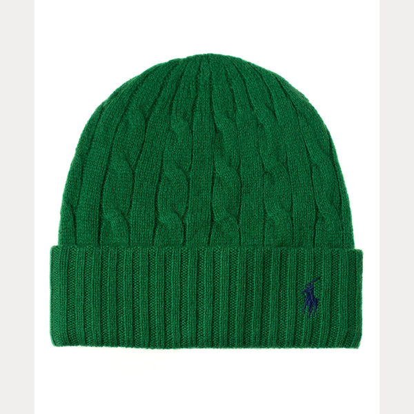CABLE-KNIT WOOL-CASHMERE BEANIE 
