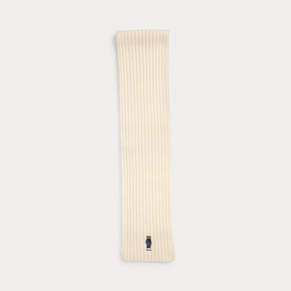 POLO BEAR RIB-KNIT SCARF 