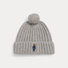 POLO BEAR RIB POM-POM BEANIE HAT 