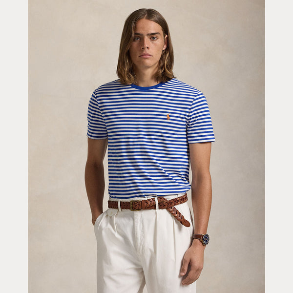 CUSTOM SLIM FIT STRIPED JERSEY T-SHIRT 