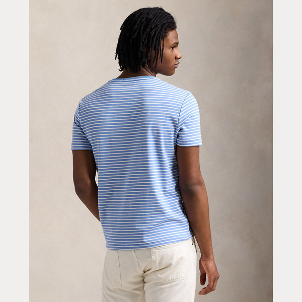 CUSTOM SLIM STRIPED SOFT COTTON T-SHIRT 