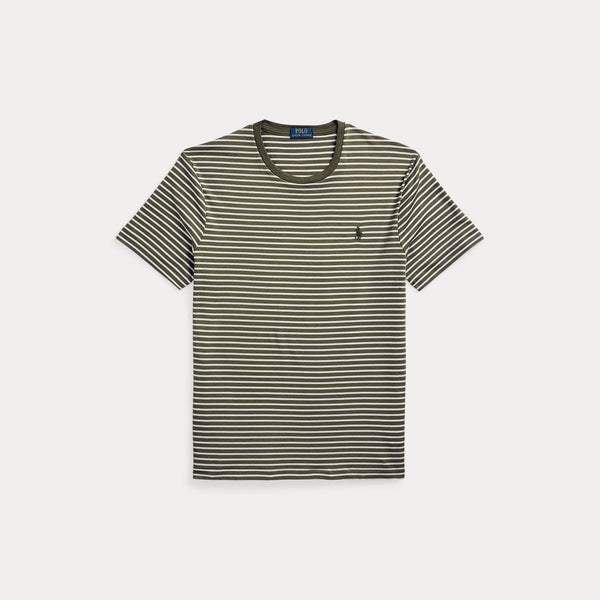 CUSTOM SLIM STRIPED SOFT COTTON T-SHIRT 