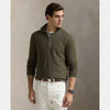MESH-KNIT COTTON QUARTER-ZIP SWEATER 