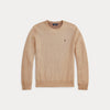 TEXTURED COTTON CREWNECK SWEATER 