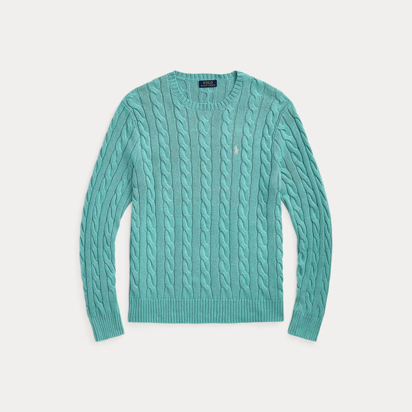 CABLE-KNIT COTTON SWEATER 