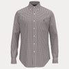 CUSTOM FIT GINGHAM STRETCH POPLIN SHIRT 