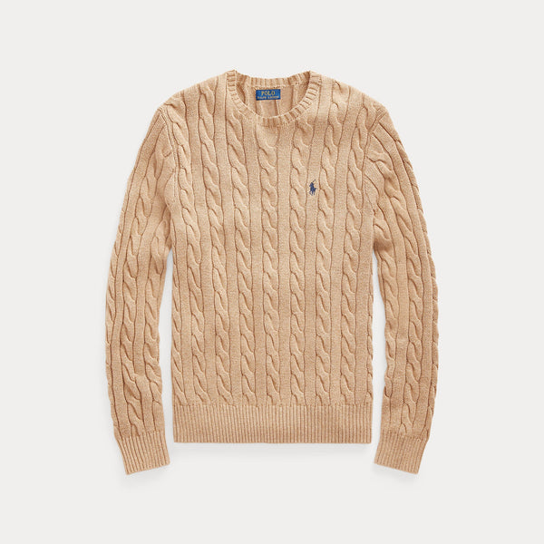 CABLE-KNIT COTTON SWEATER 