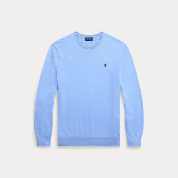 SLIM FIT TEXTURED COTTON SWEATER 