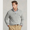 COTTON QUARTER-ZIP SWEATER 