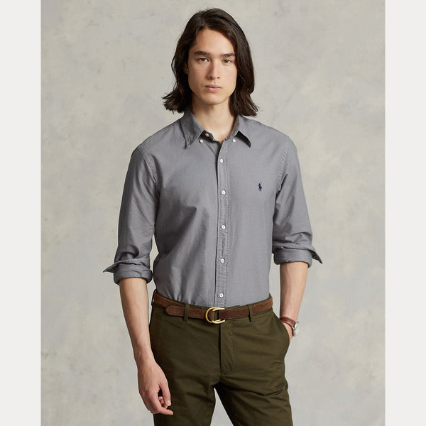 SLIM FIT GARMENT-DYED OXFORD SHIRT 