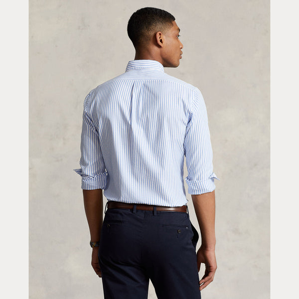 CUSTOM FIT STRIPED STRETCH OXFORD SHIRT 