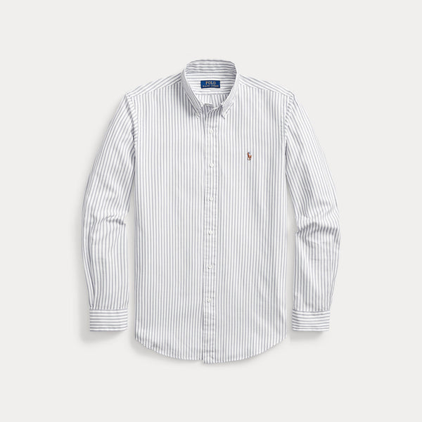 CUSTOM FIT STRIPED STRETCH OXFORD SHIRT 