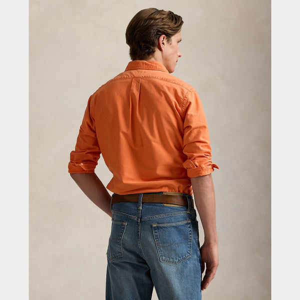 CUSTOM FIT GARMENT-DYED OXFORD SHIRT 