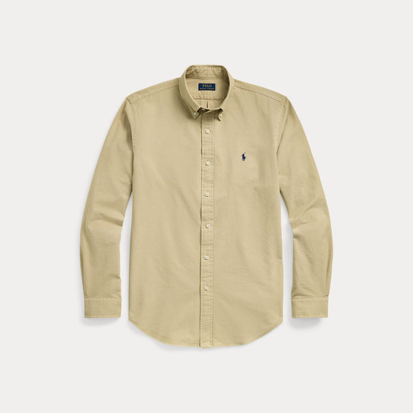 CUSTOM FIT GARMENT-DYED OXFORD SHIRT 