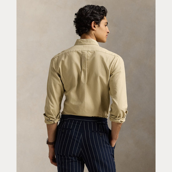 CUSTOM FIT GARMENT-DYED OXFORD SHIRT 