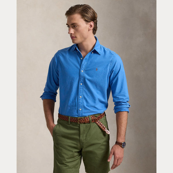 CUSTOM FIT GARMENT-DYED OXFORD SHIRT 