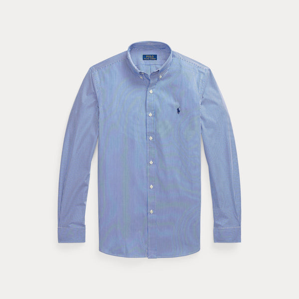 SLIM FIT STRIPED STRETCH POPLIN SHIRT 